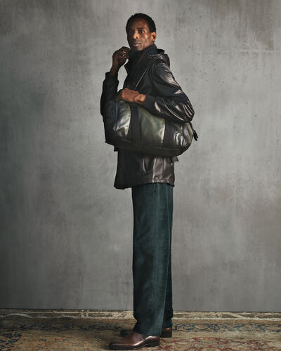 Ultralight Fly Leather Parka, Noir, hi-res