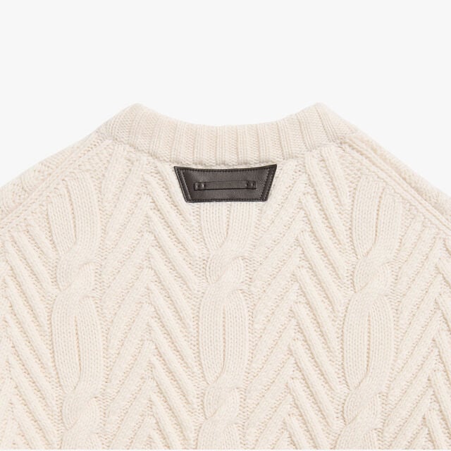 Winter Cable Knit Crewneck, SHELL, hi-res 6