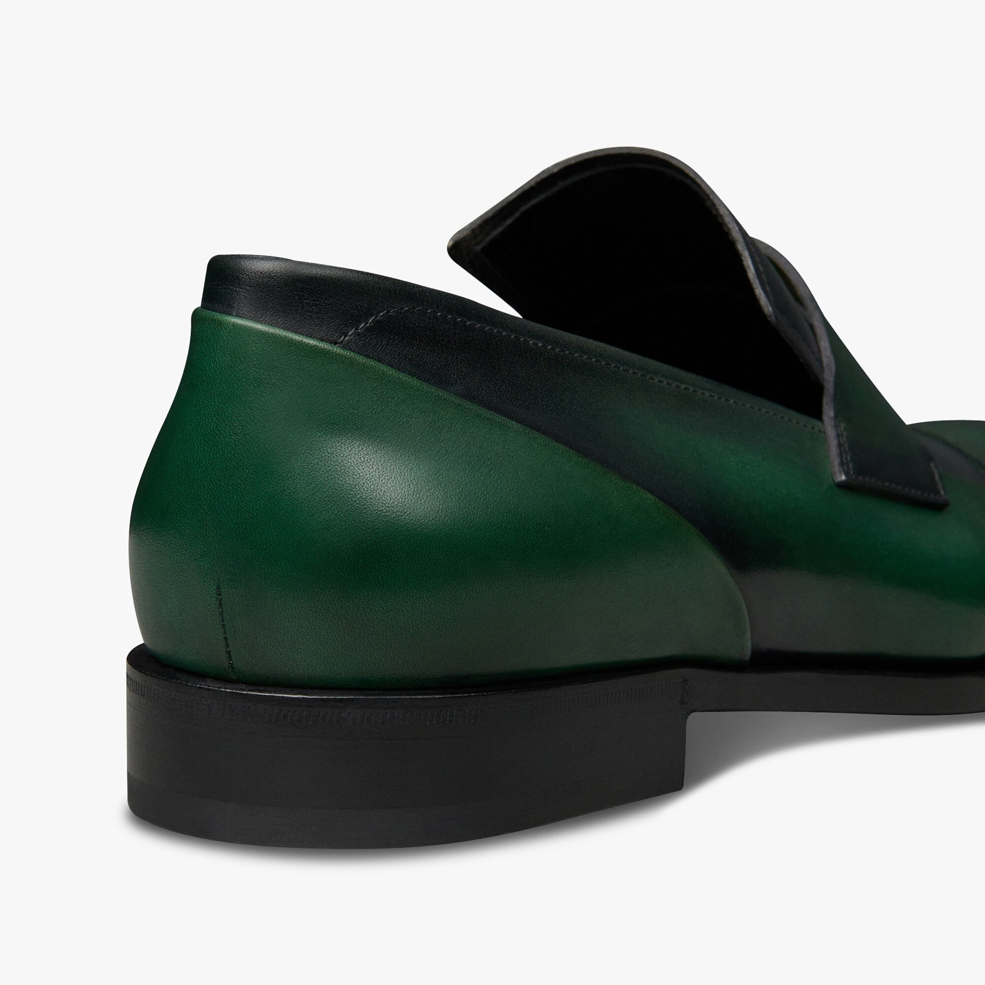 Andy Demesure Leather Loafer, BEETLE GREEN, hi-res 5