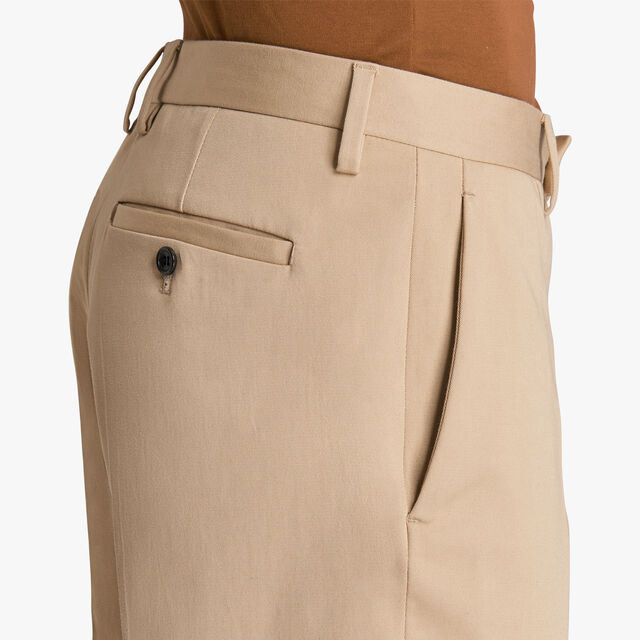 Stretch Cotton Chino, SAND BEIGE, hi-res 6