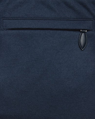 Jersey Pants with Leather Detail, Midnight Blue, hi-res