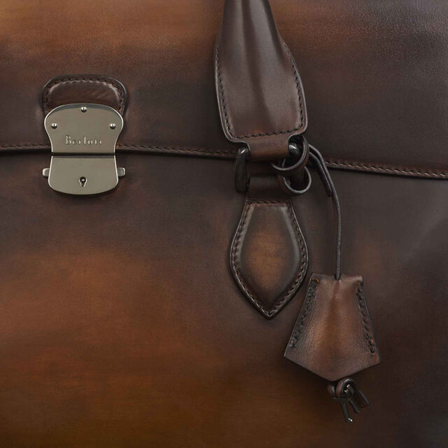 E'Mio Leather Briefcase, TOBACCO BIS, hi-res 6