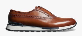 Fast Track Torino Calf Leather Sneaker, COGNAC, hi-res