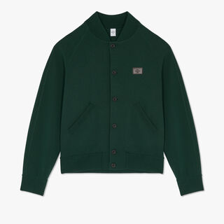 Wool Double Face Scritto Blouson, DEEP GREEN, hi-res