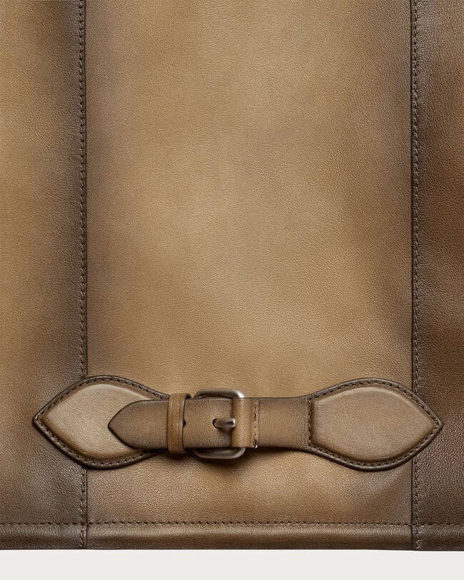 Leather Patina Un Jour Blouson, Fiamma Brass, hi-res