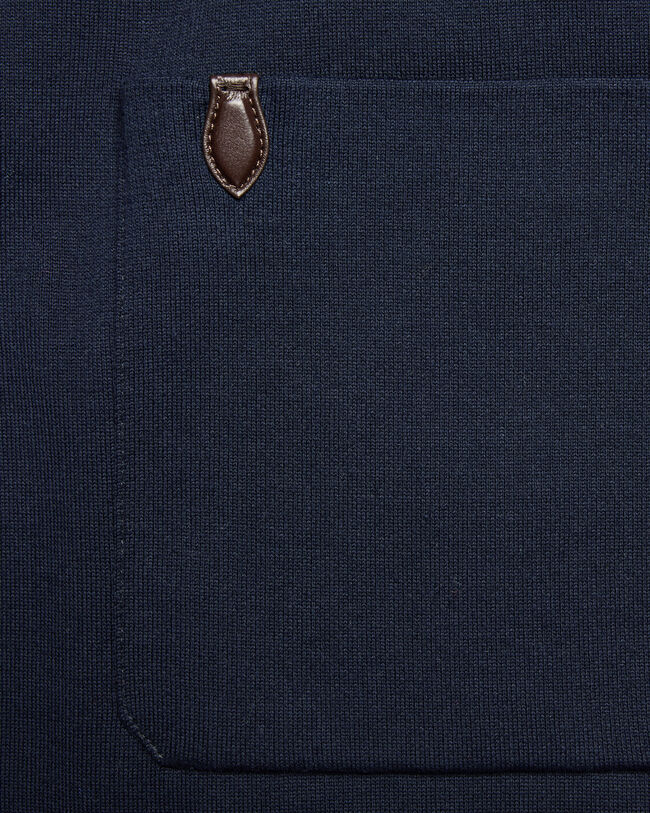 Pantalon en Maille Double Face, Cold Night Blue, hi-res