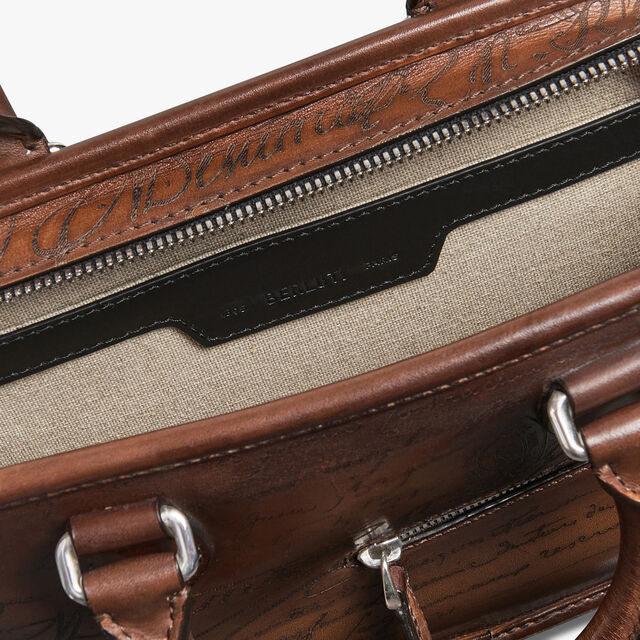 Cartable Un Jour Gulliver En Cuir Scritto, CACAO INTENSO, hi-res 6