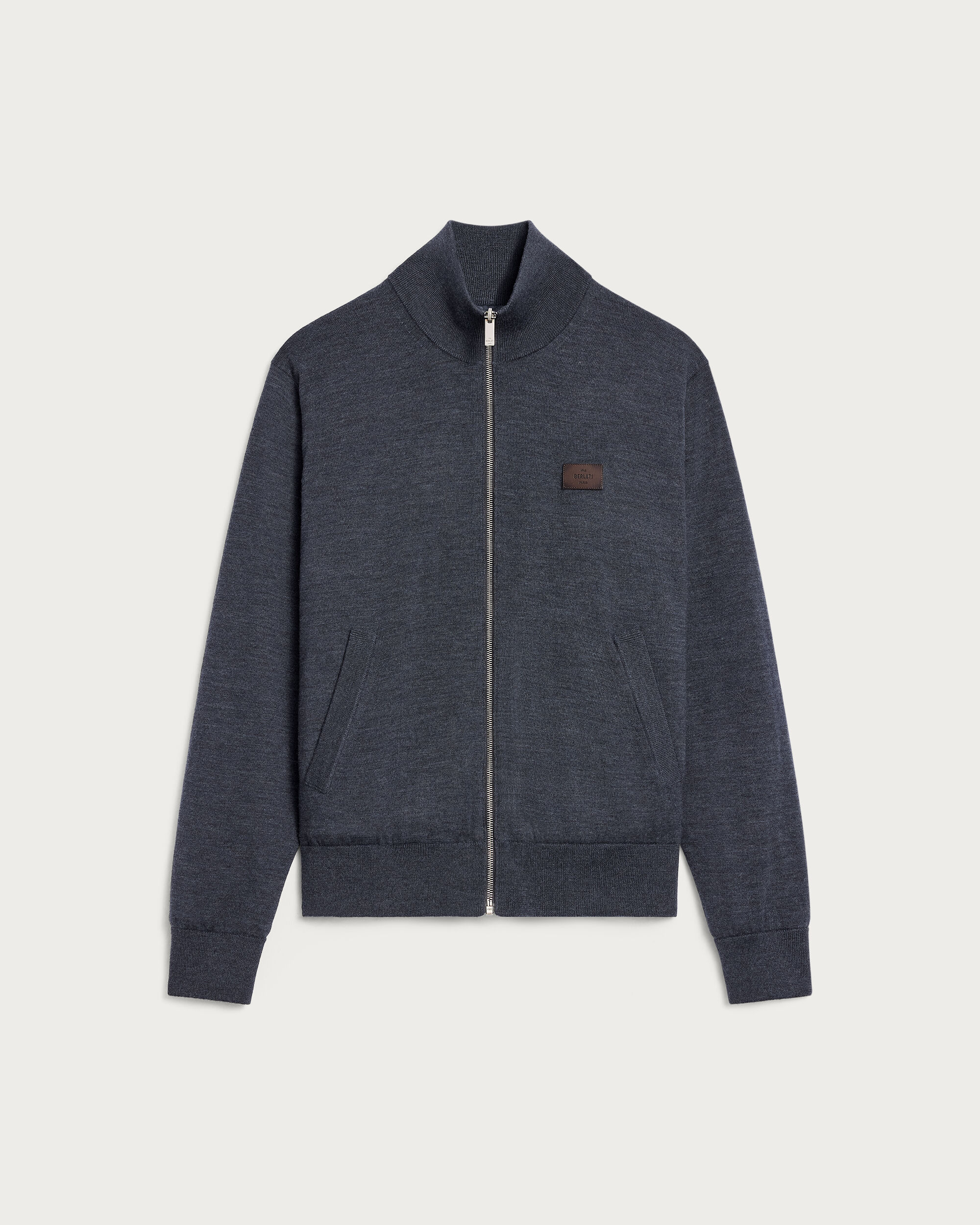 Reversible Blouson with Leather Detail, Purple Cloud, hi-res