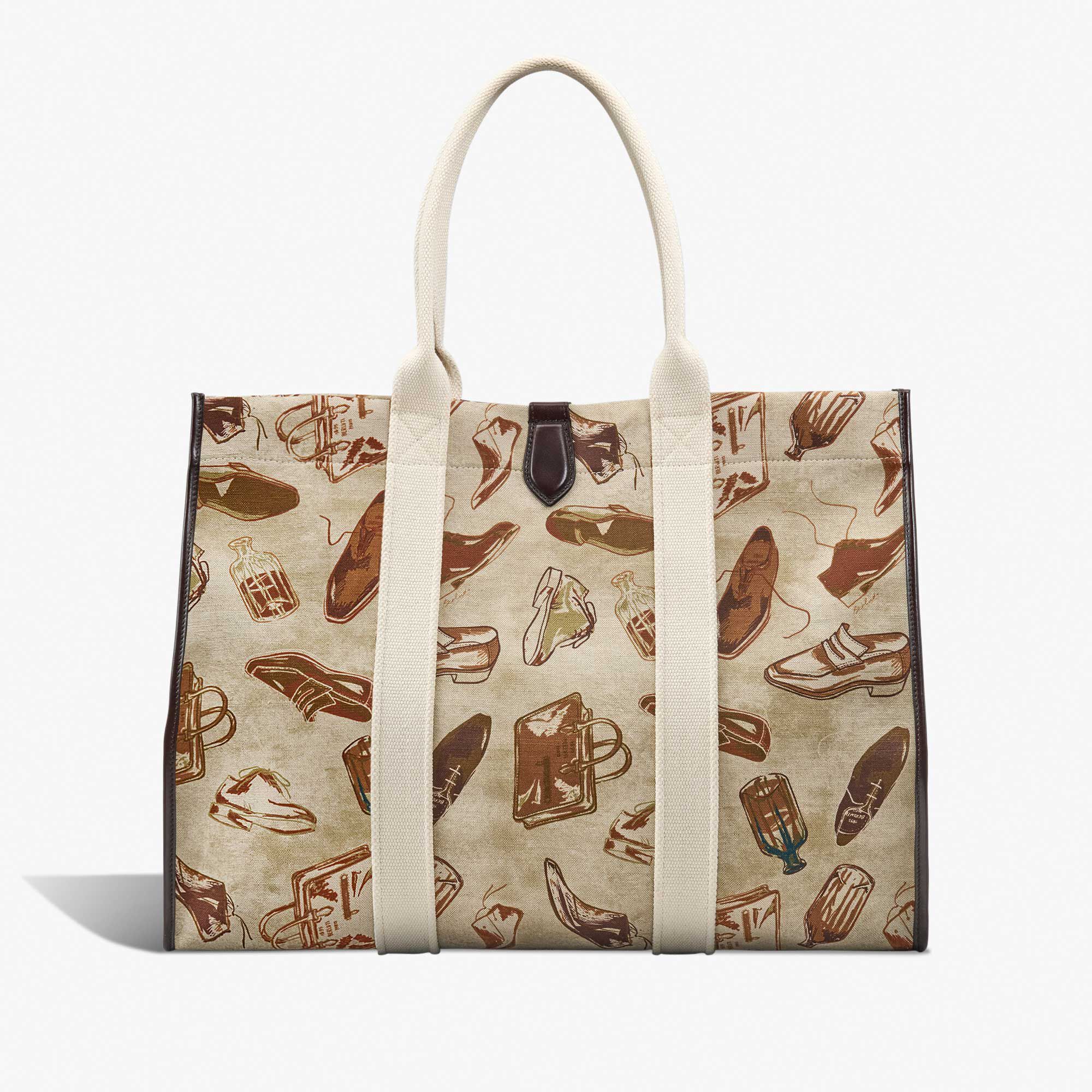 Open Tote XL Printed Fabric Tote Bag Berluti NG