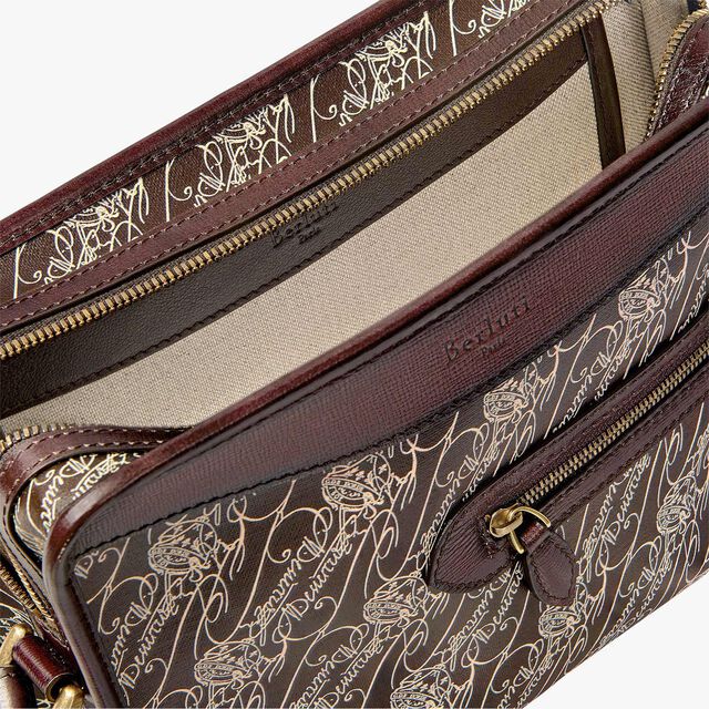 Journalier Toile Marbeuf Messenger, DARK BROWN + MADURO, hi-res 6