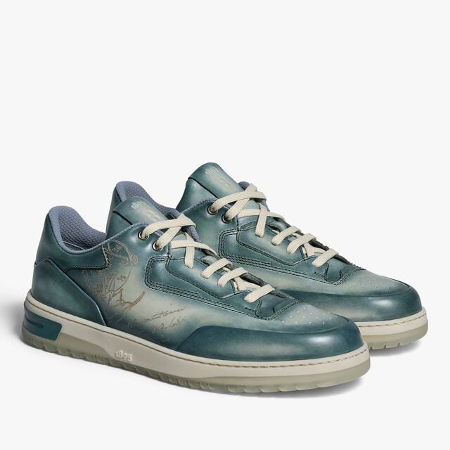 Playoff Scritto Venezia Calf Leather Sneaker, NEBULOSA, hi-res 4