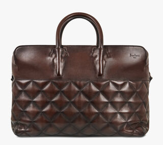 Bag Collections By Berluti Cube Calf Leather Travel Bag
