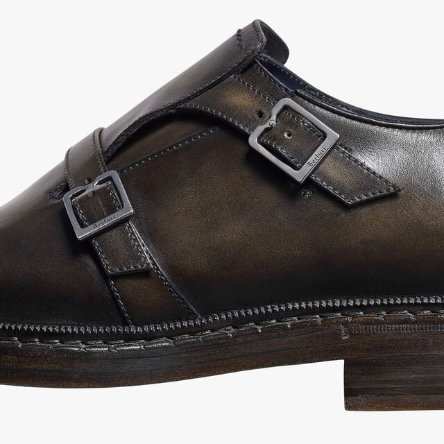 Demesure Neo Parade Venezia Calf Leather Double Monk, SELVA OSCURA, hi-res 8
