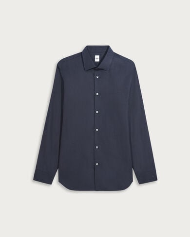 Alessandro Scritto Pattern Shirt, Cold Night Blue, hi-res