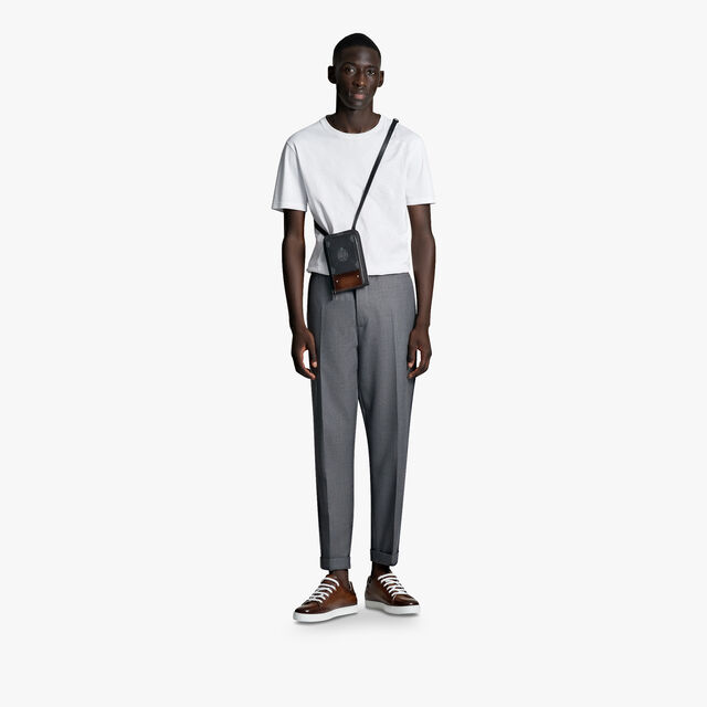 Wool Double Face Drawstring Trousers