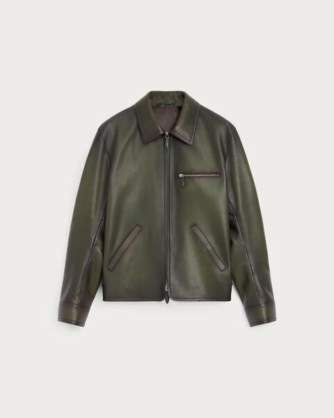 Leather Patina Un Jour Blouson, Verbena, hi-res