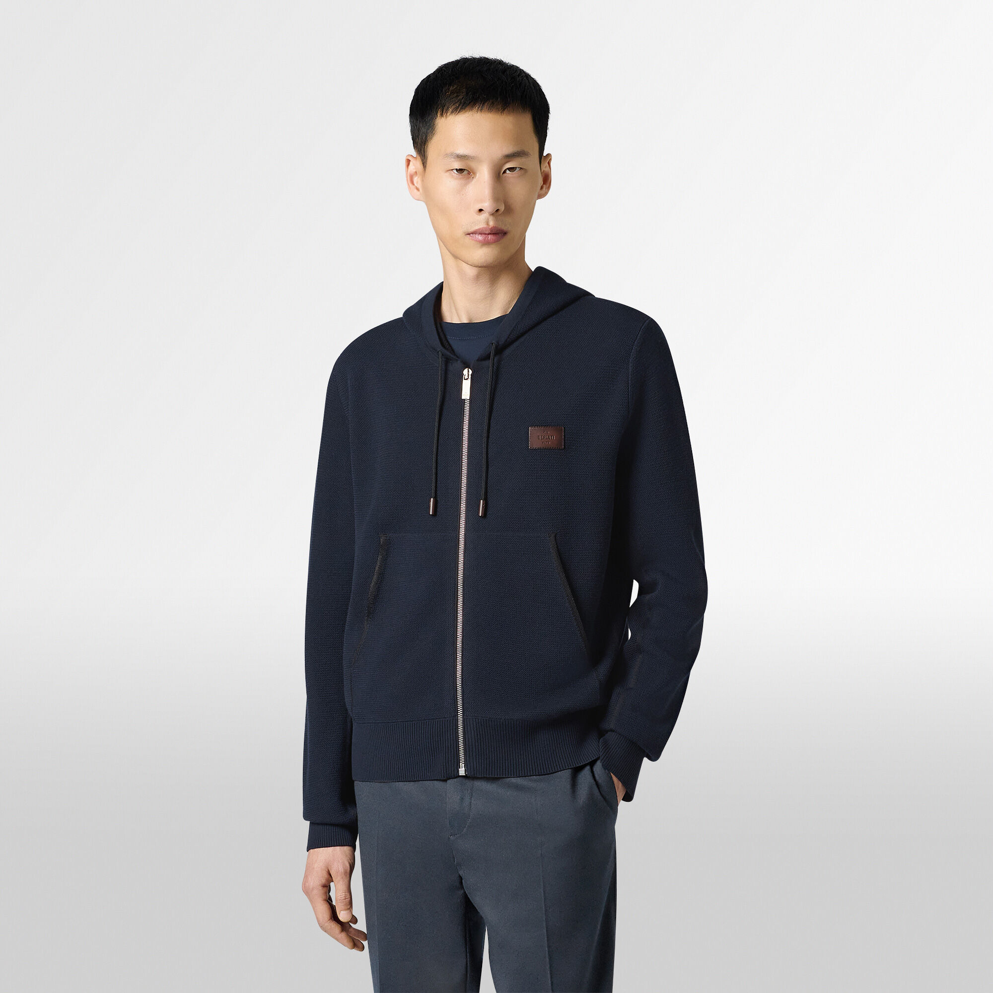 ★送料込★Berluti ジップアップ フーディ パーカー 1点のみ シャドウ ジップアップ パーカー | ベルルッティ JP