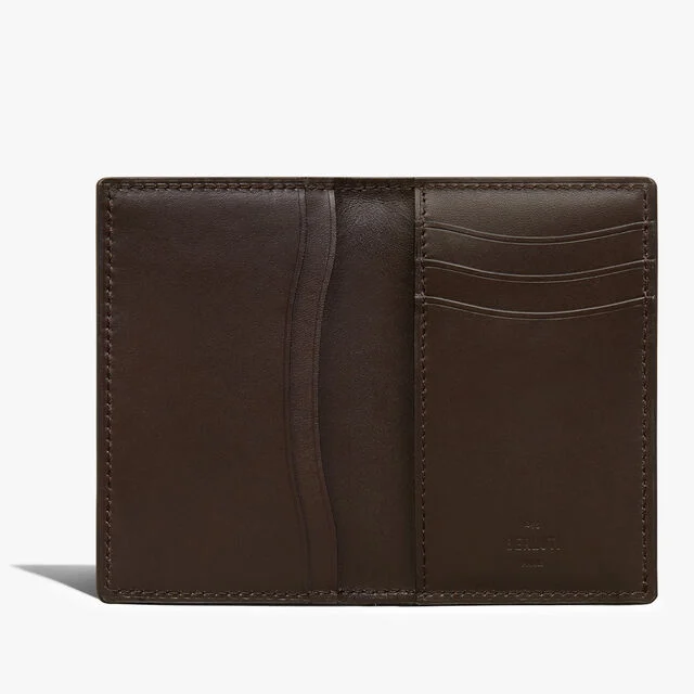 Jagua Scritto Leather Card Holder, JUNGLE GREEN, hi-res 3
