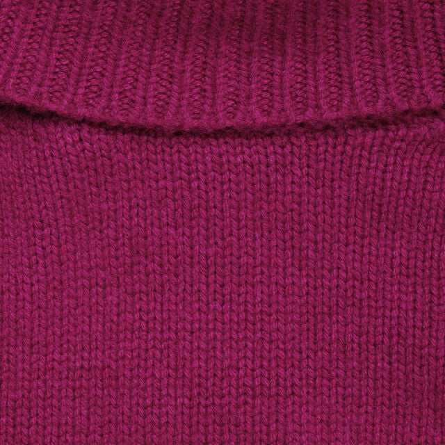 Leather Braiding Turtleneck, PURPLE FUSHIA, hi-res 7