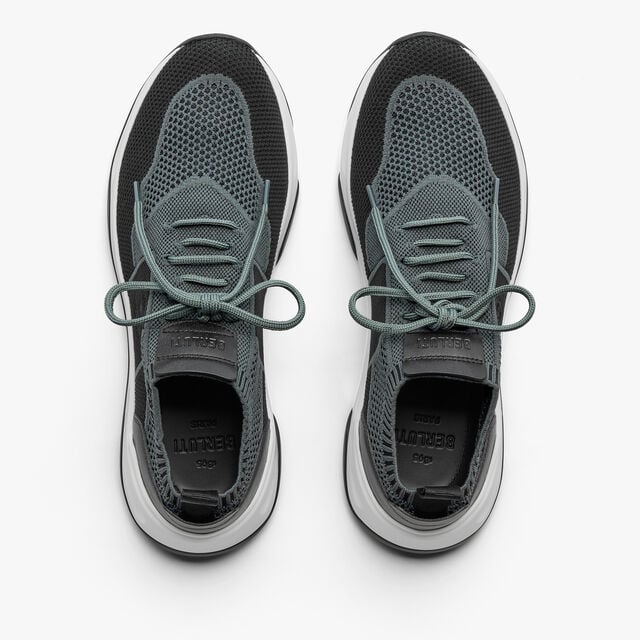 Sneaker Shadow En Maille Et Cuir De Veau, TEMPEST / BLACK, hi-res 3