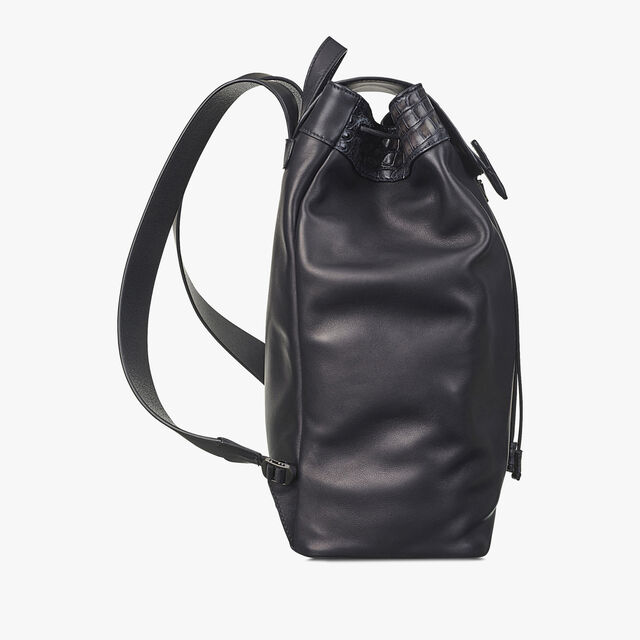 Horizon Mini Alligator Leather Backpack, MEDIUM FLANEL, hi-res 4