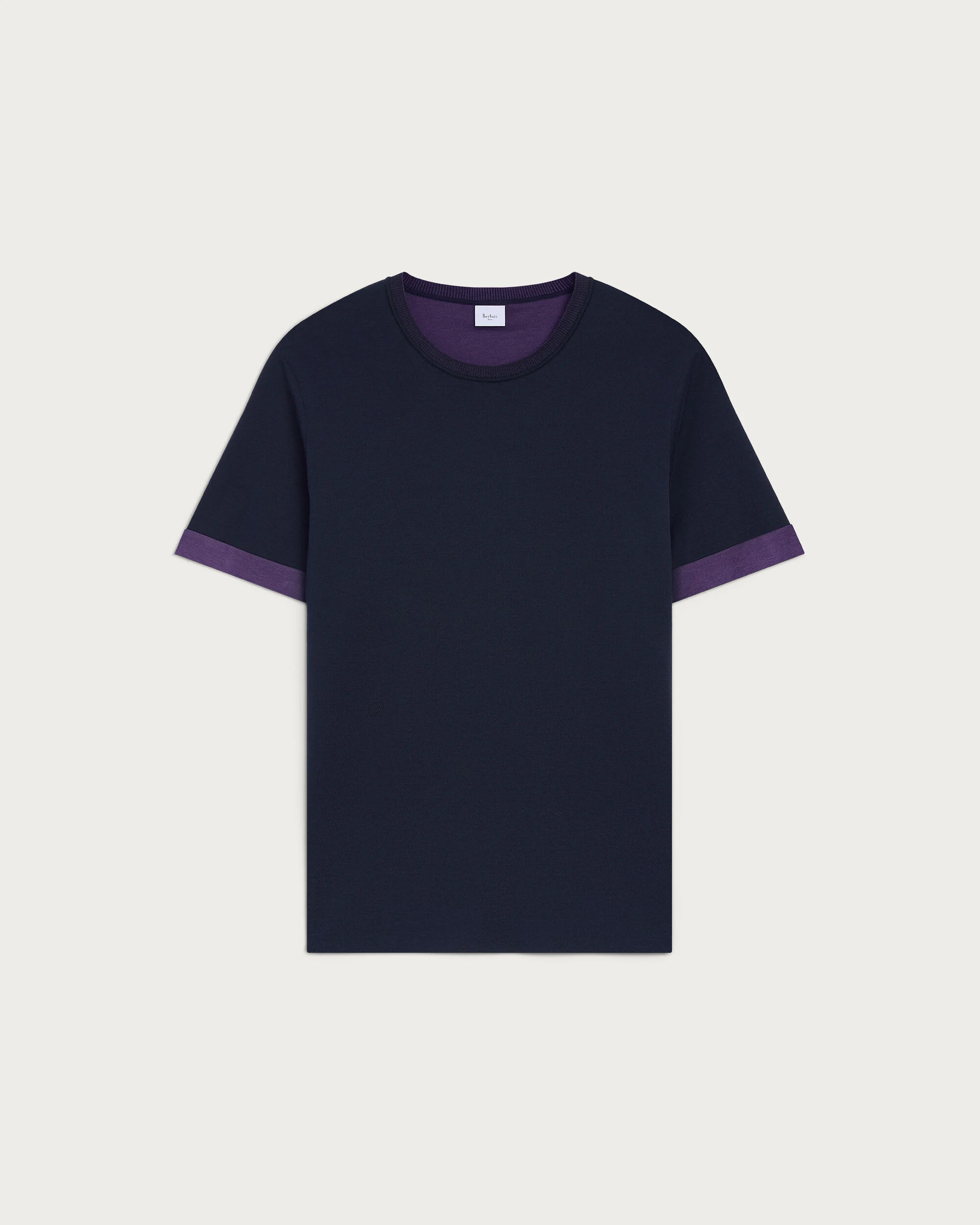 Bicolor Reversible T-Shirt, Navy & Purple, hi-res