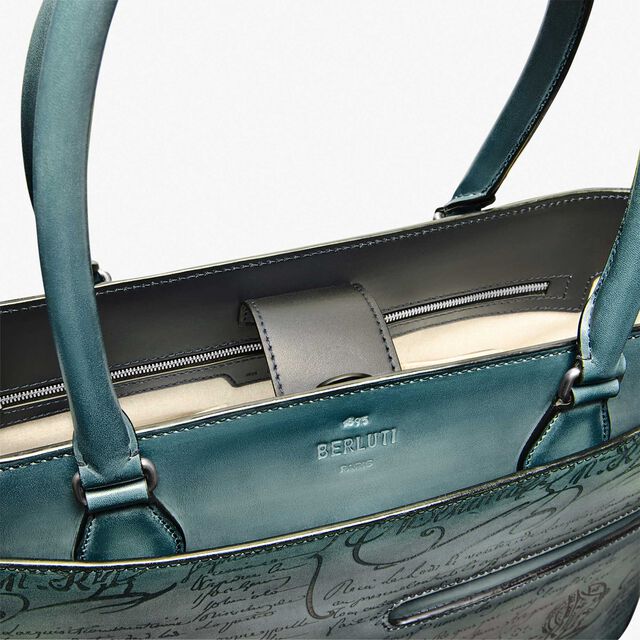 Toujours Mini Gradiant Scritto Leather Tote Bag, STONE DENIM, hi-res 6