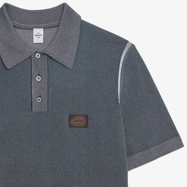 Light Shadow Short Sleeved Polo, LIGHT DUSTY BLUE, hi-res 6