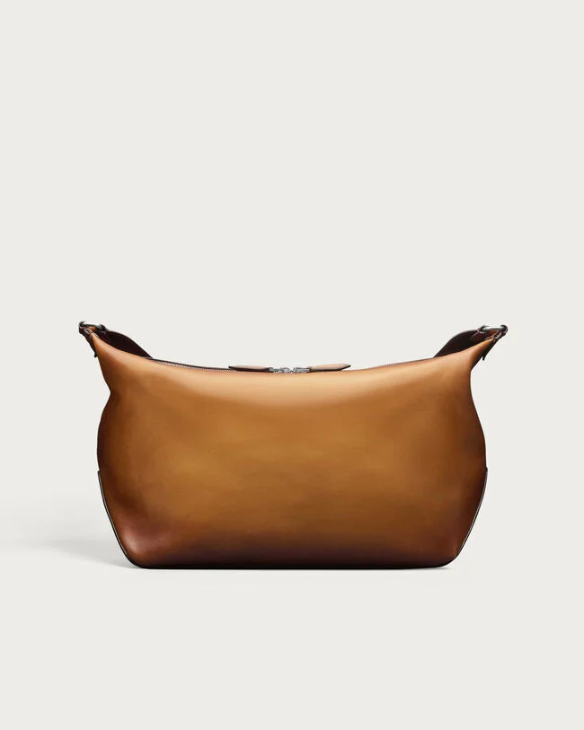 Toujours Soft Zipped Hobo Messenger, Ice Gold, hi-res