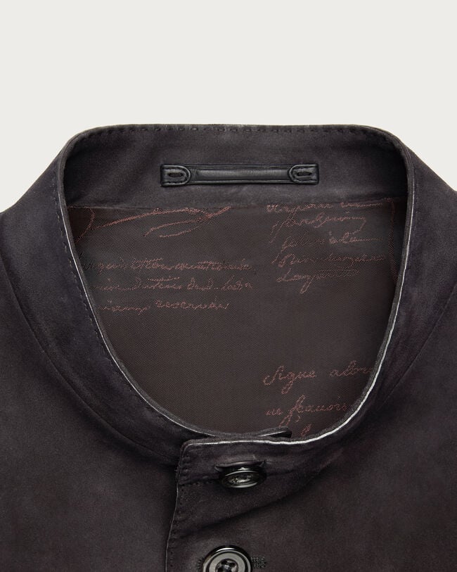 Patina Leather Foresti&egrave;re Jacket, Warm Purple Grey, hi-res