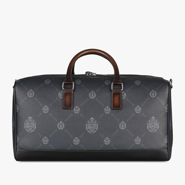 Aventure Medium Canvas And Leather Travel Bag, BLACK + TDM INTENSO, hi-res 3