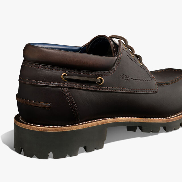 Grand Chemin Leather Derby, DARK BROWN, hi-res 6