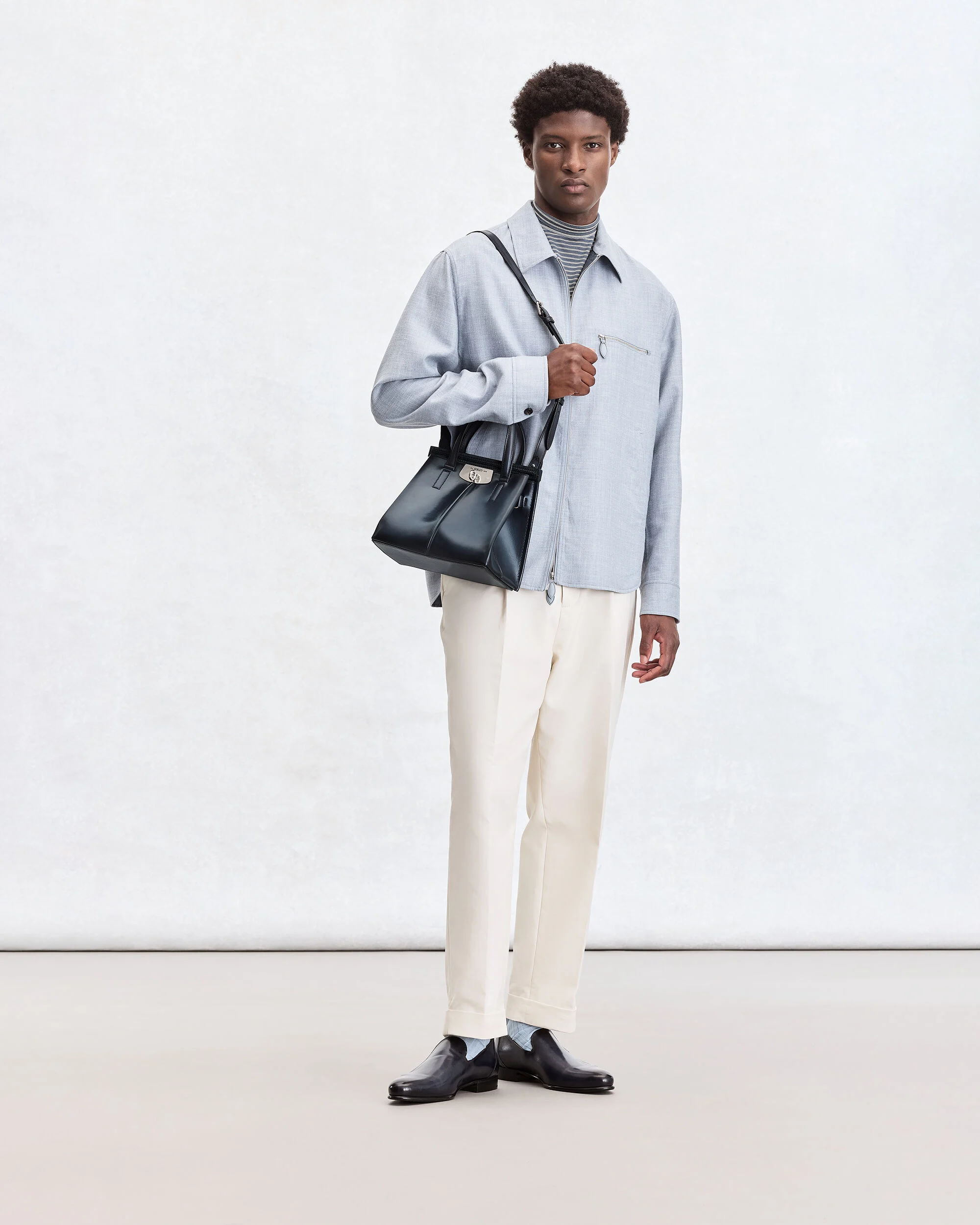 ルティ 25 メッセンジャーバッグ, Nero Blu, hi-res