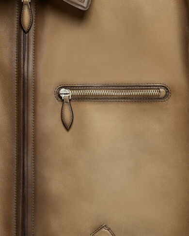 Leather Patina Un Jour Blouson, Fiamma Brass, hi-res