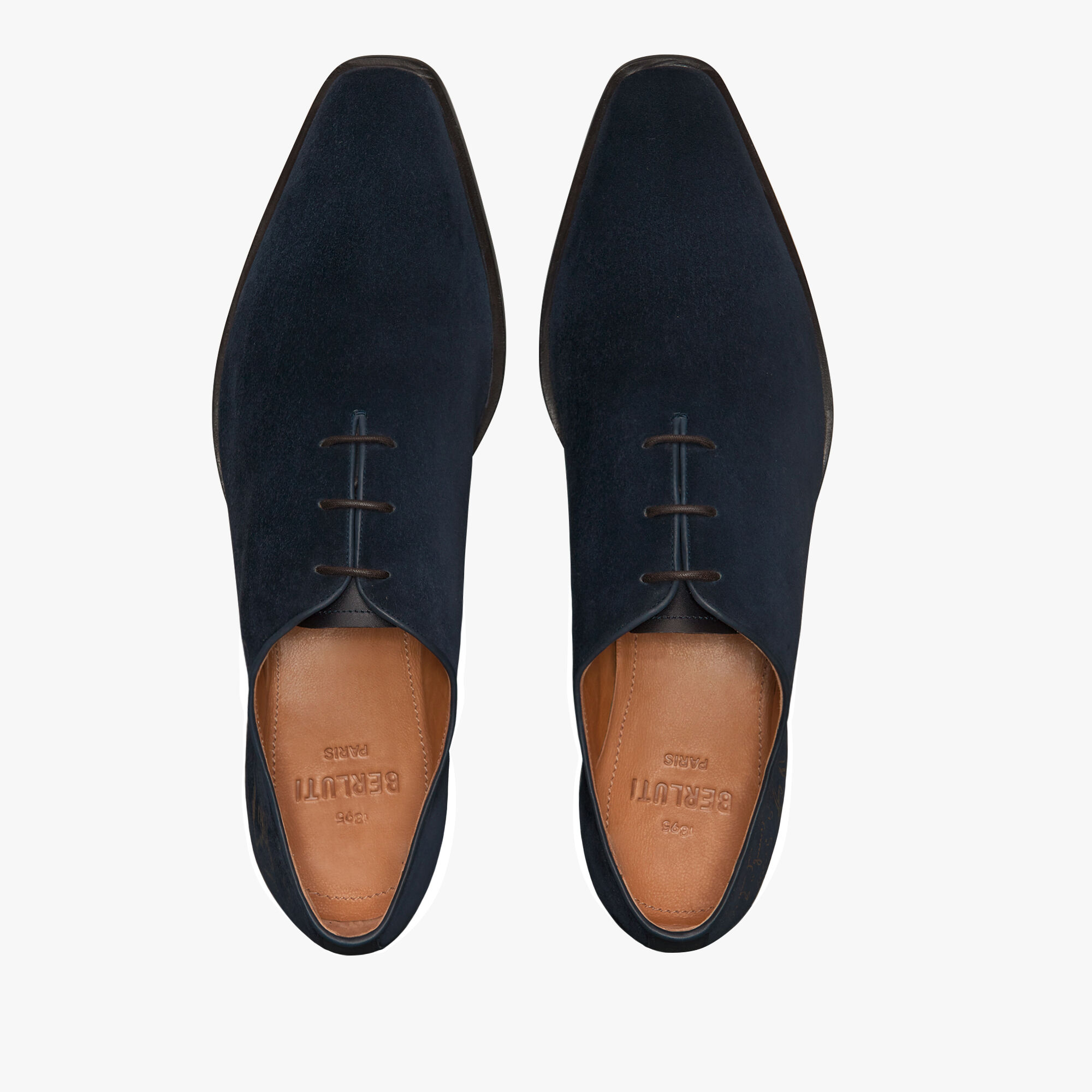 Alessandro Demesure Scritto Camoscio Leather Oxford, NAVY, hi-res 3