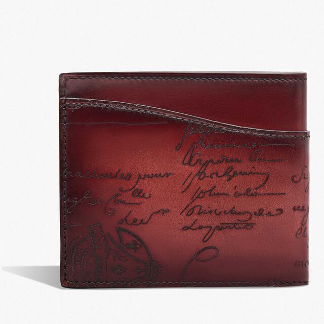 Makore Gradiant Scritto Leather Wallet, LIGHT SAINT EMILION, hi-res 2