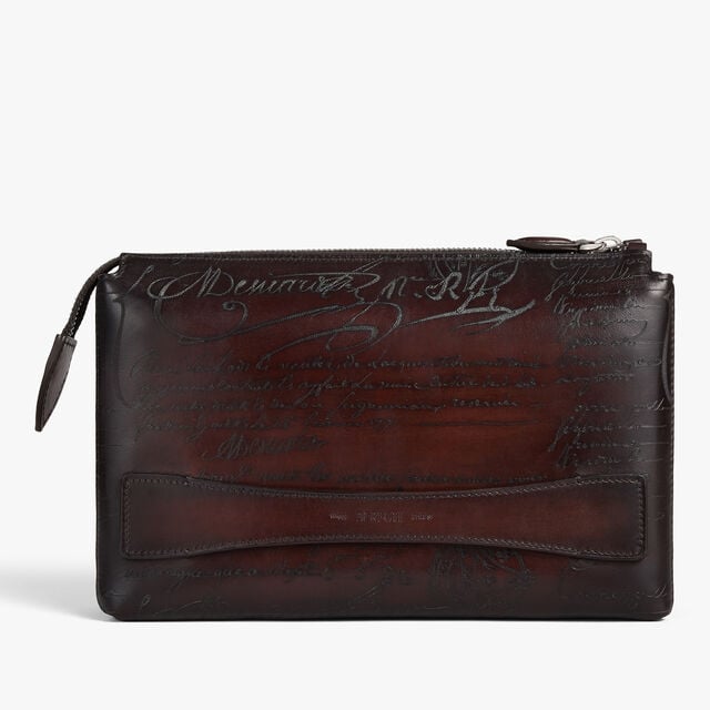 Tersio Scritto Leather Pouch, MADURO, hi-res 1