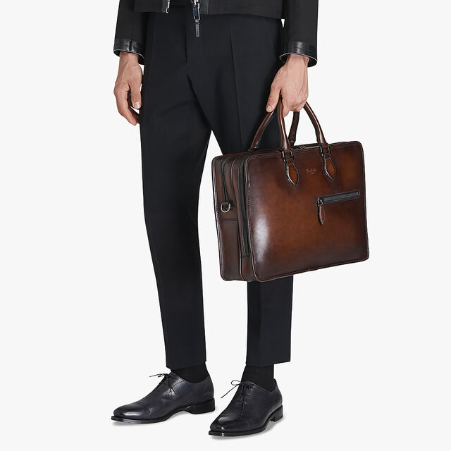 Porte Documents Deux Jours En Cuir Berluti