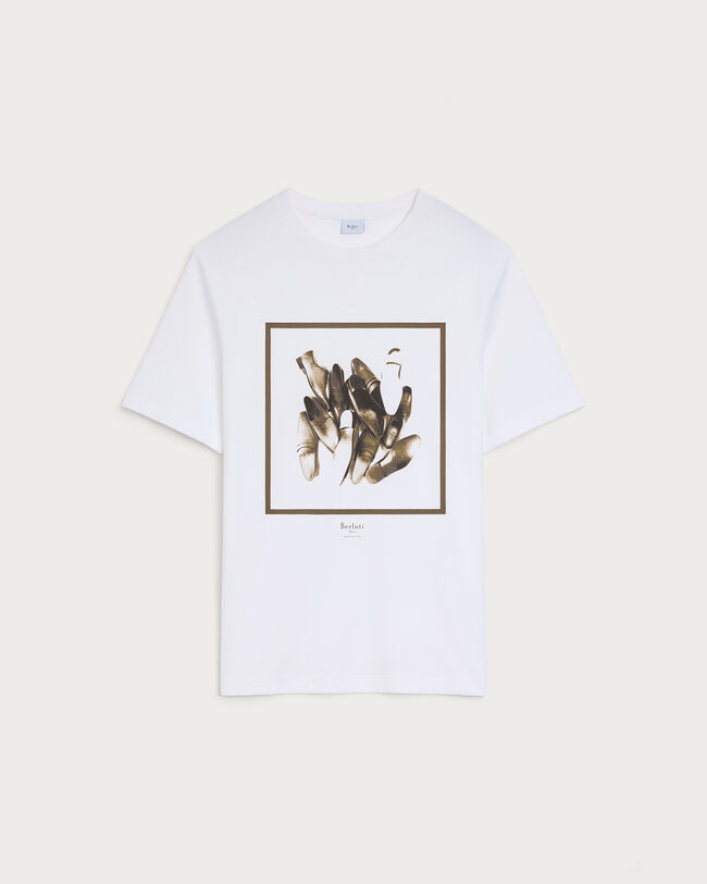 Shoes Polaroid Print T-Shirt, Blanc Optique, hi-res