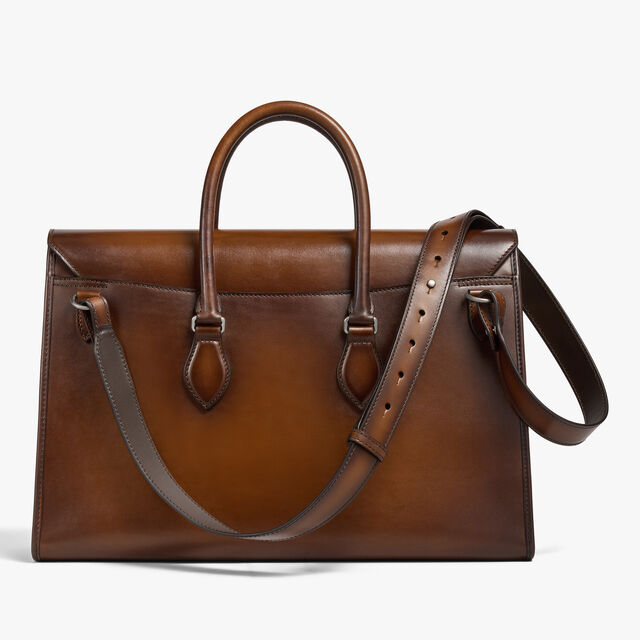 Cartable E’Mio En Cuir, CACAO INTENSO, hi-res 3