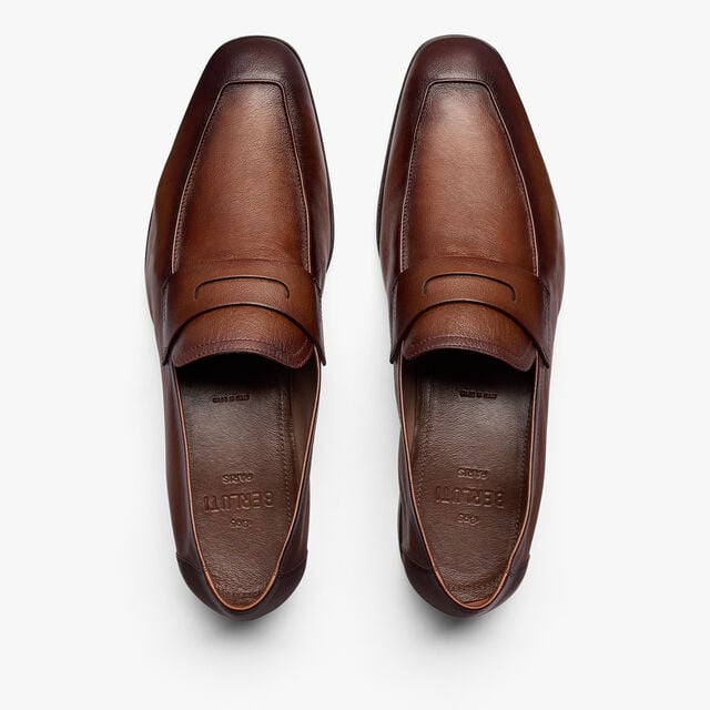Lorenzo Kangaroo Leather Loafer, TABACCO, hi-res 3
