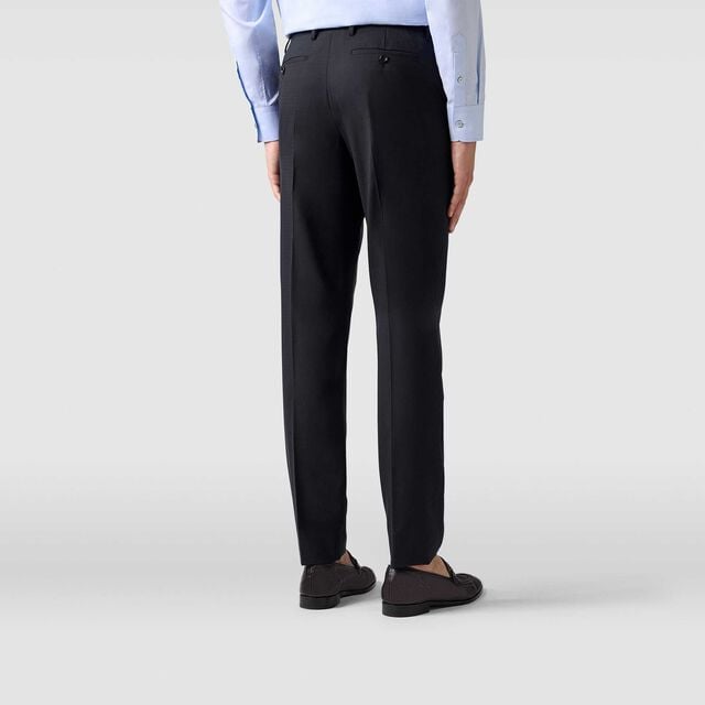 Classic Wool Slim Pants, COLD NIGHT BLUE, hi-res 4