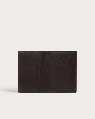 ジャグア タングラム フラップ カードホルダー, Soft Brown & Midnight Blue, hi-res