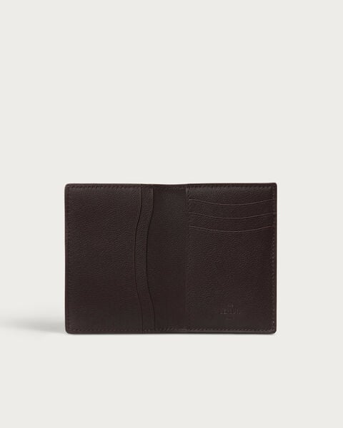 Jagua Tangram Card Holder, Soft Brown & Midnight Blue, hi-res