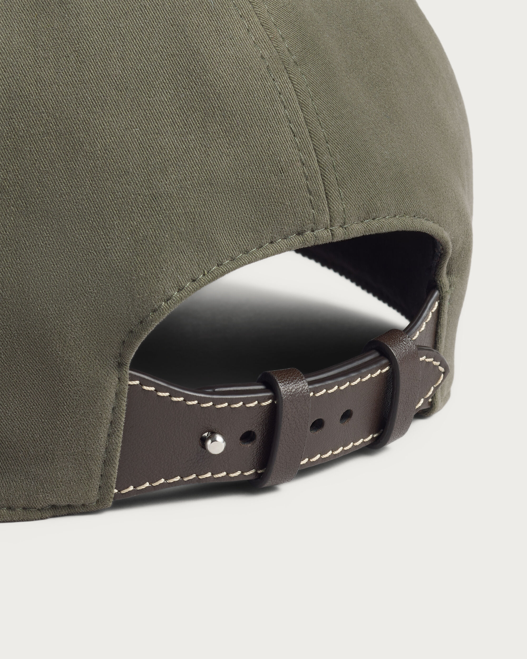 Berluti Thabor Embroidery Baseball Cap, Olive, Image 2