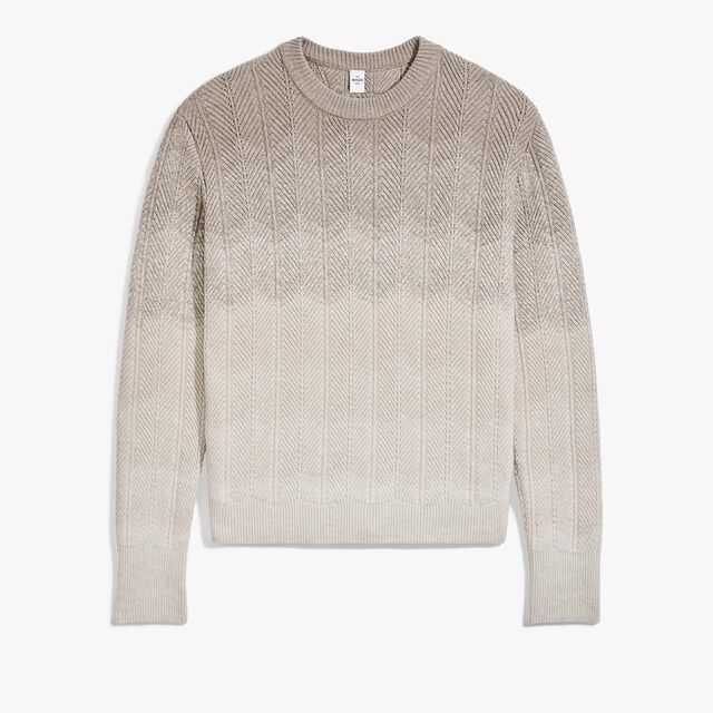 Gradient Cashmere Crewneck, WARM BEIGE, hi-res 1
