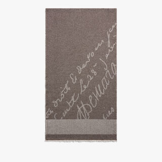 Cashmere Gabardine Scarf, SIGNATURE BROWN, hi-res