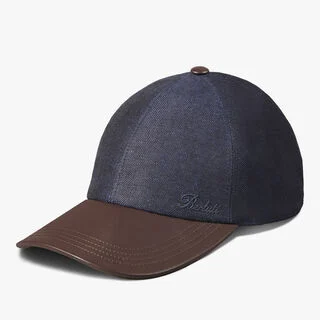 Linen Baseball Cap, SHADES OF BLUE  , hi-res