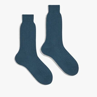 Alessandro Cotton Socks, BLUE CHARCOAL, hi-res