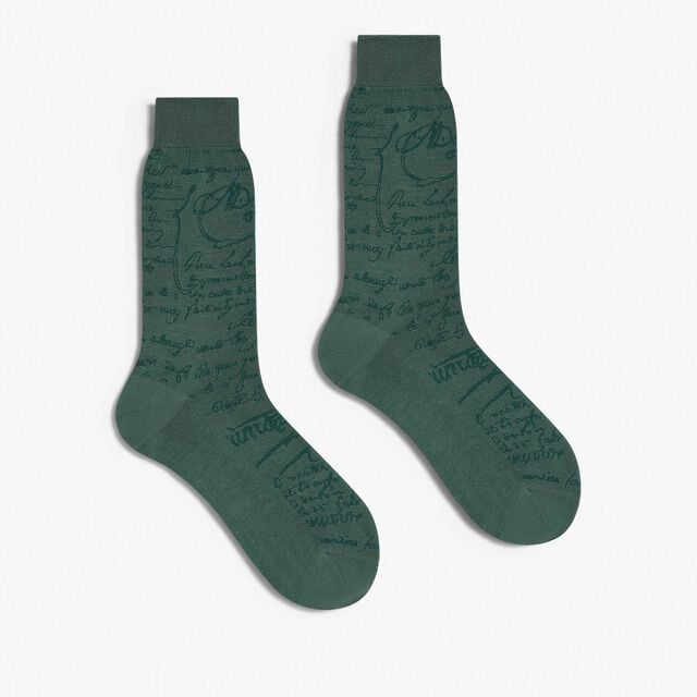 Fast Track Cotton Socks, PETROL GREEN., hi-res 2